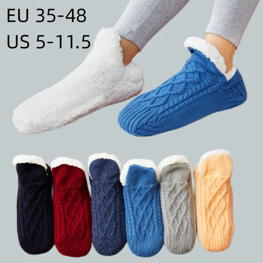 SnuggleSteps: Non-Slip Winter Wonderland Socks