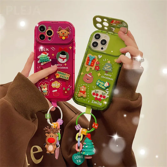 Festive Flip: Christmas Pendant iPhone Case